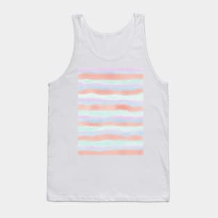 Pastel Rainbow Watercolour Print Tank Top